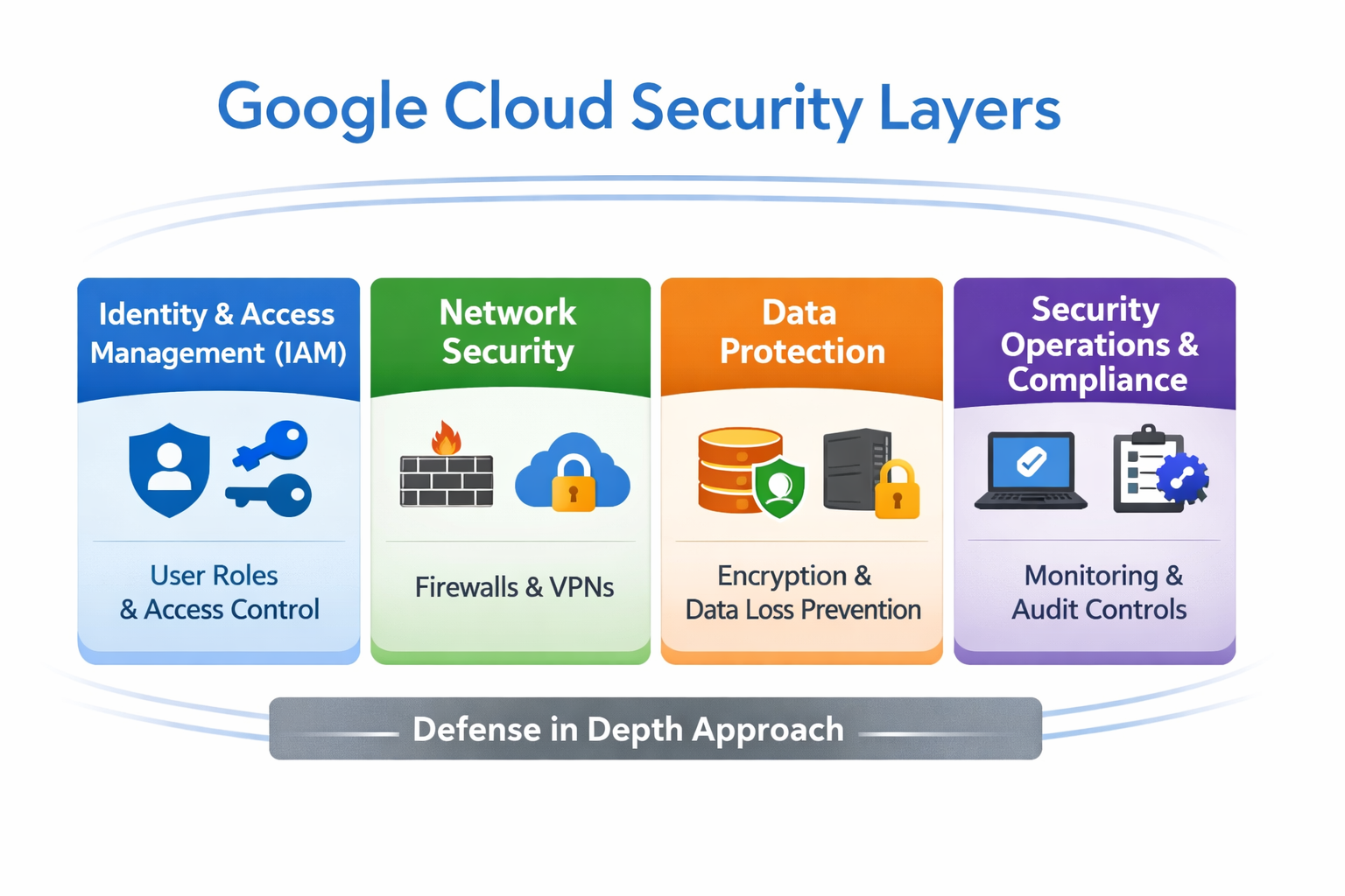 Security layers reference for Google Cloud architectures
